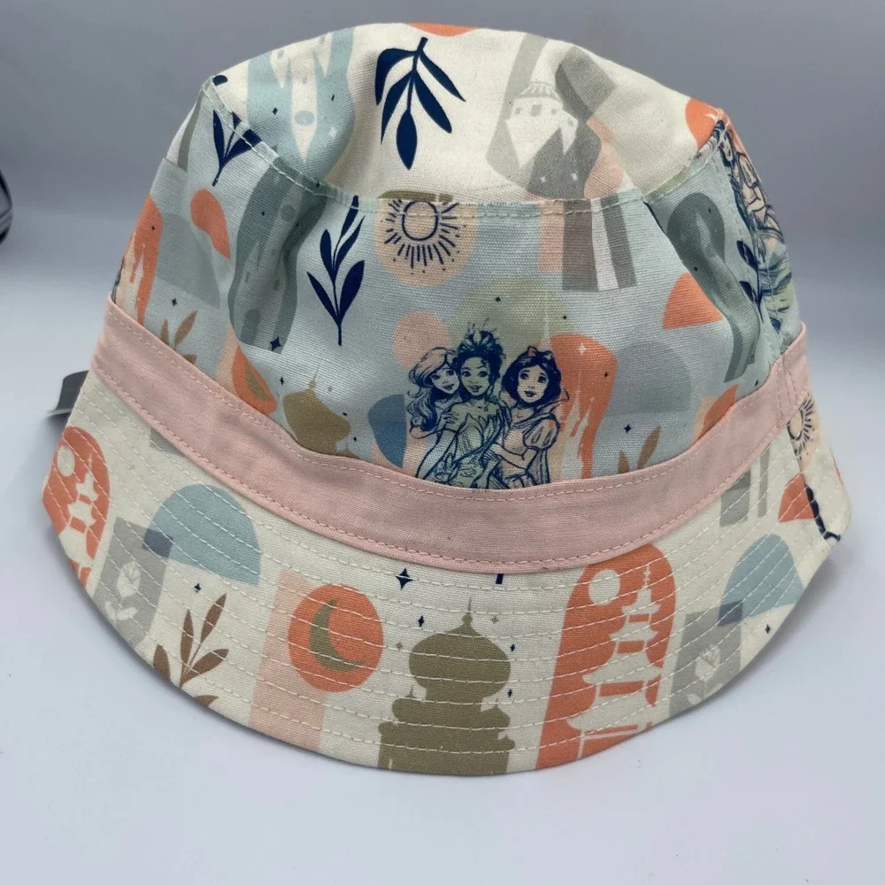 Disney Parks Princess Reversible Bucket Hat Aurora Tiana Snow White One Size NWT